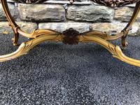 Antique Inlaid Rosewood & Polychrome Painted Coffee Table (6 of 9) Antique Inlaid Rosewood & Polychrome Painted Coffee Table (6 of 9)