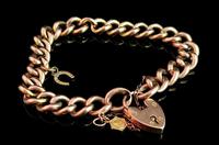 Antique 9ct Gold Curb Bracelet, Edwardian (2 of 9) Antique 9ct Gold Curb Bracelet, Edwardian (2 of 9)