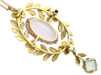 8.84ct Pink Topaz, 1.80ct Aquamarine, 0.10ct Ruby & Enamel, 15ct Yellow Gold Pendant - Antique c.1910 (5 of 9) 8.84ct Pink Topaz, 1.80ct Aquamarine, 0.10ct Ruby & Enamel, 15ct Yellow Gold Pendant - Antique c.1910 (5 of 9)