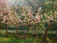 Superb Early 1900s Spring Blossom Riverscape Impressionist Oil Painting (9 of 13) Superb Early 1900s Spring Blossom Riverscape Impressionist Oil Painting (9 of 13)
