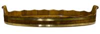 Antique Walnut Brass Bound Oval Tray (6 of 6) Antique Walnut Brass Bound Oval Tray (6 of 6)