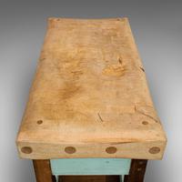 Antique Butcher's Chopping Block, Beech, Teak, Work Bench, Kitchen Island, Table (3 of 11) Antique Butcher's Chopping Block, Beech, Teak, Work Bench, Kitchen Island, Table (3 of 11)