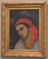 Oil Painting of a Lady with a Red Headscarf (3 of 8) Oil Painting of a Lady with a Red Headscarf (3 of 8)