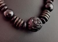 Victorian Bog Oak & Wood Bead Necklace (6 of 10) Victorian Bog Oak & Wood Bead Necklace (6 of 10)