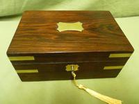 Inlaid Rosewood Jewellery – Trinket Box. C1850 (2 of 10) Inlaid Rosewood Jewellery – Trinket Box. C1850 (2 of 10)