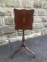 Antique Inlaid Mahogany Tripod Wine Table (6 of 6) Antique Inlaid Mahogany Tripod Wine Table (6 of 6)