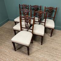 Set of Six Edwardian Walnut Antique Dining Chairs (6 of 8) Set of Six Edwardian Walnut Antique Dining Chairs (6 of 8)