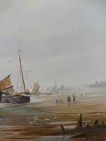 Large Oil on Canvas Marine Seascape Listed Artist Bill Haines (11 of 13) Large Oil on Canvas Marine Seascape Listed Artist Bill Haines (11 of 13)