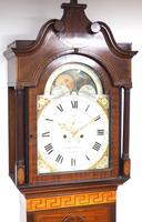 19th Century English Longcase Clock in Mahogany Painted Moon Roller Dial 8-Day Signed Martin Clayton (4 of 5) 19th Century English Longcase Clock in Mahogany Painted Moon Roller Dial 8-Day Signed Martin Clayton (4 of 5)