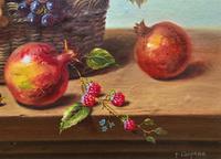 Original Vintage Still Life of Fruit & Flowers - 'Tom Caspers' 20thc British (10 of 12) Original Vintage Still Life of Fruit & Flowers - 'Tom Caspers' 20thc British (10 of 12)