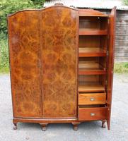 1940s Burr Walnut 3 Door Wardrobe Well Fitted (4 of 6) 1940s Burr Walnut 3 Door Wardrobe Well Fitted (4 of 6)