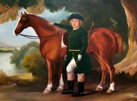 Lovely Large Primitive School Rococo Framed Oil Portrait Painting Horse & Rider (4 of 13) Lovely Large Primitive School Rococo Framed Oil Portrait Painting Horse & Rider (4 of 13)