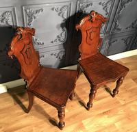 Pair of Victorian Mahogany Hall Chairs 318 (11 of 14) Pair of Victorian Mahogany Hall Chairs 318 (11 of 14)