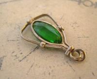 Antique Pocket Watch Chain Fob 1900 Art Nouveau Silver Chrome & Vivid Green Glass Fob (5 of 8) Antique Pocket Watch Chain Fob 1900 Art Nouveau Silver Chrome & Vivid Green Glass Fob (5 of 8)
