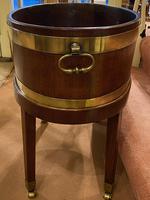 19th Century Brass Bound ‘Coopered-Mahogany’ Oval Wine Cooler (2 of 4) 19th Century Brass Bound ‘Coopered-Mahogany’ Oval Wine Cooler (2 of 4)