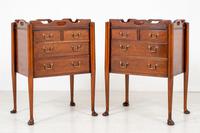 Pair of Mahogany Queen Anne Style Bedside Cabinets (6 of 12) Pair of Mahogany Queen Anne Style Bedside Cabinets (6 of 12)