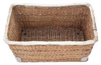 Vintage large strong cane and pig skin log or storage basket (3 of 8) Vintage large strong cane and pig skin log or storage basket (3 of 8)