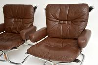 1960’s Pair of Leather & Chrome Armchairs by Ingmar Relling (4 of 12) 1960’s Pair of Leather & Chrome Armchairs by Ingmar Relling (4 of 12)