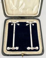 Sterling Silver Knife Rests. Sheffield 1920. (2 of 5) Sterling Silver Knife Rests. Sheffield 1920. (2 of 5)