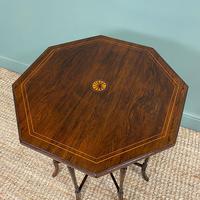 Striking Figured Rosewood Victorian Inlaid Antique Occasional Table (3 of 7) Striking Figured Rosewood Victorian Inlaid Antique Occasional Table (3 of 7)