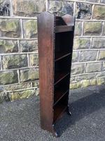 Antique Slim Oak Open Bookcase (4 of 7) Antique Slim Oak Open Bookcase (4 of 7)