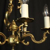 French Gilded Brass 5 Light Chandelier (5 of 10) French Gilded Brass 5 Light Chandelier (5 of 10)