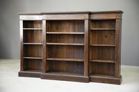 Antique Oak Breakfront Bookcase (4 of 11) Antique Oak Breakfront Bookcase (4 of 11)