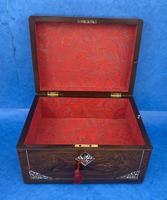 William IV Rosewood Jewellery Box Inlaid with Beautiful Mother of Pearl (9 of 14) William IV Rosewood Jewellery Box Inlaid with Beautiful Mother of Pearl (9 of 14)