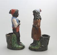 A Pair Majolica Pottery Blackamoor Figural Strikers Bernard Bloch 19th Century (3 of 9) A Pair Majolica Pottery Blackamoor Figural Strikers Bernard Bloch 19th Century (3 of 9)