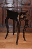 Striking 19th Century French Ebonised & Marquetry Side Table c.1880 (15 of 18) Striking 19th Century French Ebonised & Marquetry Side Table c.1880 (15 of 18)