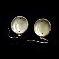 Antique Victorian Round Turquoise Gold on Silver Drop Earrings (4 of 6) Antique Victorian Round Turquoise Gold on Silver Drop Earrings (4 of 6)