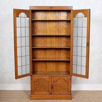 Oak Leaded Glazed Bookcase Arts & Crafts (5 of 10) Oak Leaded Glazed Bookcase Arts & Crafts (5 of 10)