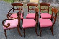 Set of 6 Mahogany Regency Barback Pink Dining Chairs (2 of 4) Set of 6 Mahogany Regency Barback Pink Dining Chairs (2 of 4)