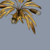 Spanish Ferro Art Gilt Palm Ceiling Light (2 of 11) Spanish Ferro Art Gilt Palm Ceiling Light (2 of 11)