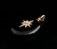 Victorian Onyx Mourning Locket, Seed Pearl Star, 15ct Gold (4 of 12) Victorian Onyx Mourning Locket, Seed Pearl Star, 15ct Gold (4 of 12)