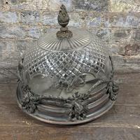 1900s Cut Glass and Bronze Light Fitting (1 of 6)