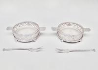 Cased Pair of Art Deco Silver Butter Dishes by Charles Perry & Co, Chester 1926 (2 of 8) Cased Pair of Art Deco Silver Butter Dishes by Charles Perry & Co, Chester 1926 (2 of 8)