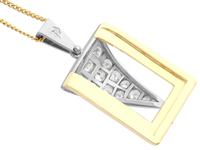 1.05ct Diamond & 18ct Gold Pendant - Vintage c.1960 (7 of 12) 1.05ct Diamond & 18ct Gold Pendant - Vintage c.1960 (7 of 12)