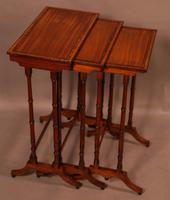 Regency Nest of Three Tables in Satinwood (5 of 8) Regency Nest of Three Tables in Satinwood (5 of 8)