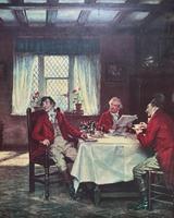 ''The Huntsmen Meet'' Wonderful Large Vintage 18th Century Style Print on Board Picture (5 of 12) ''The Huntsmen Meet'' Wonderful Large Vintage 18th Century Style Print on Board Picture (5 of 12)