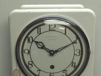 Great English Smiths Enfield Drop Dial Wall Clock – Smiths Kitchen Clock Original White Paint c.1950 (4 of 6) Great English Smiths Enfield Drop Dial Wall Clock – Smiths Kitchen Clock Original White Paint c.1950 (4 of 6)