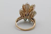 Baroque Pearls, Diamonds & Emerald 14k Gold Ring (4 of 4) Baroque Pearls, Diamonds & Emerald 14k Gold Ring (4 of 4)