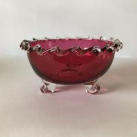 Small Victorian Cranberry Bowl (5 of 6) Small Victorian Cranberry Bowl (5 of 6)