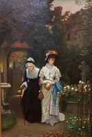 Fine Quality Ornately Framed Oil on Canvas Entitled ‘Sunday Best’ by Victorian Artist Arthur Langley Vernon (2 of 6) Fine Quality Ornately Framed Oil on Canvas Entitled ‘Sunday Best’ by Victorian Artist Arthur Langley Vernon (2 of 6)