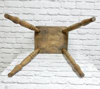 Antique 4-leg Country Stool (6 of 6) Antique 4-leg Country Stool (6 of 6)