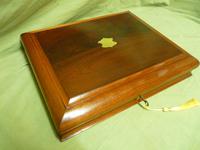 Flame Mahogany Jewel – Document Box + Tray c.1880 (10 of 12) Flame Mahogany Jewel – Document Box + Tray c.1880 (10 of 12)