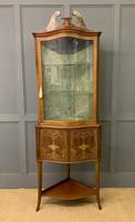 Inlaid Mahogany Corner Cabinet