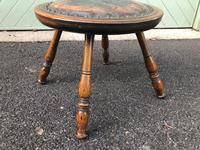 Arts & Crafts Oak & Leather Stool (5 of 7) Arts & Crafts Oak & Leather Stool (5 of 7)