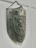 19th Century French Arts and Crafts Hand Made Curved Steel Shield (2 of 5) 19th Century French Arts and Crafts Hand Made Curved Steel Shield (2 of 5)
