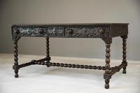 Antique Anglo Indian Carved Padouk Library Table (20 of 34) Antique Anglo Indian Carved Padouk Library Table (20 of 34)